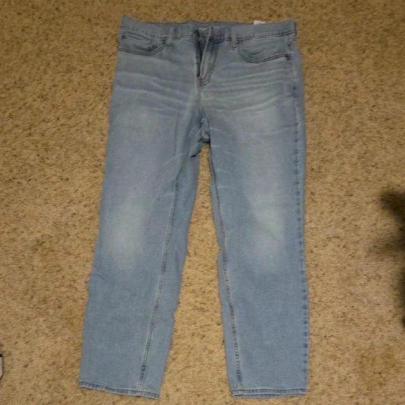 Old Navy Light Blue Athletic Taper Jeans - Picture 1 of 5